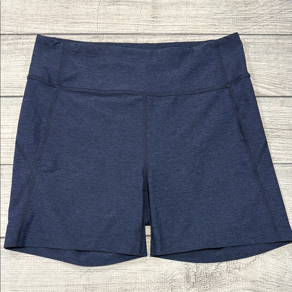 Women’s Outdoor Voices TechSweat Bike Shorts size M heathered navy